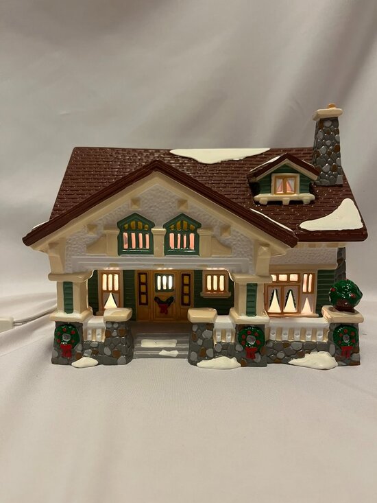 Department 56 Other - Department 56 Snow Village – 1992 Craftsman Cottage – Lighted - Original Box